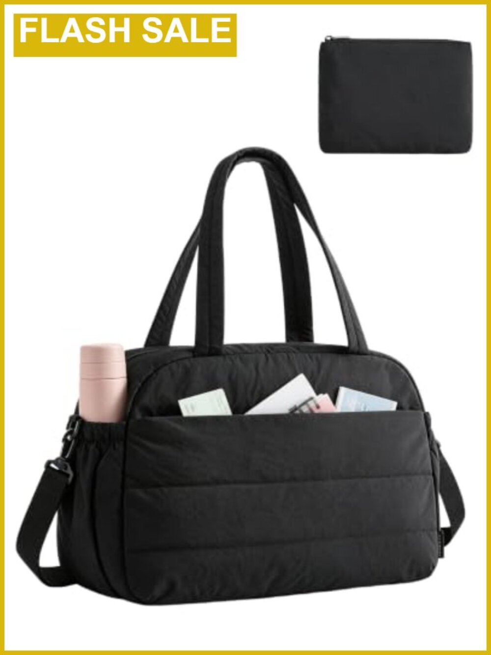 BAGSMART Travel Duffel Bag Water Resistant Nylon Lightweight Carry On